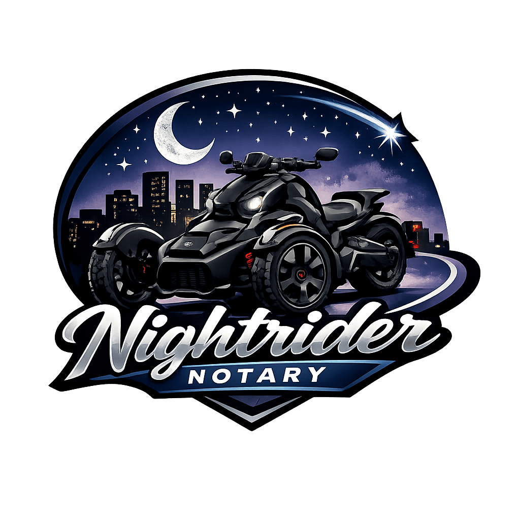 Nightrider Notary - After-Hours Mobile Notary & Document Courier